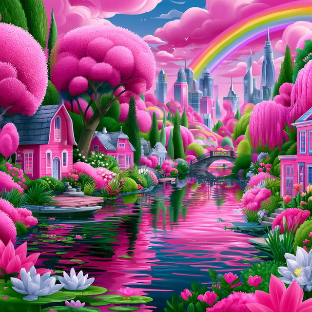 Candyland Rocaille style, Midjourney V8.2, render 4 of 4