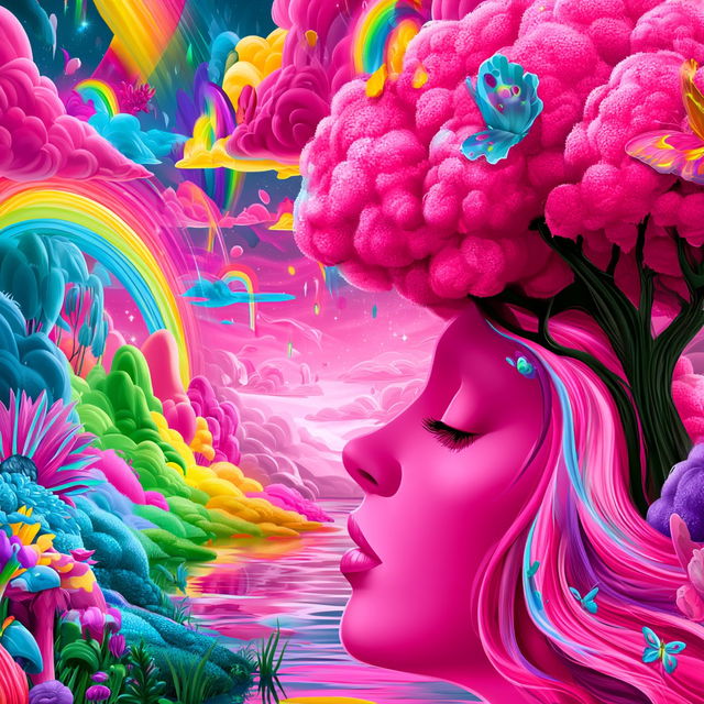 Candyland Rocaille style, Midjourney V8.2, render 3 of 4
