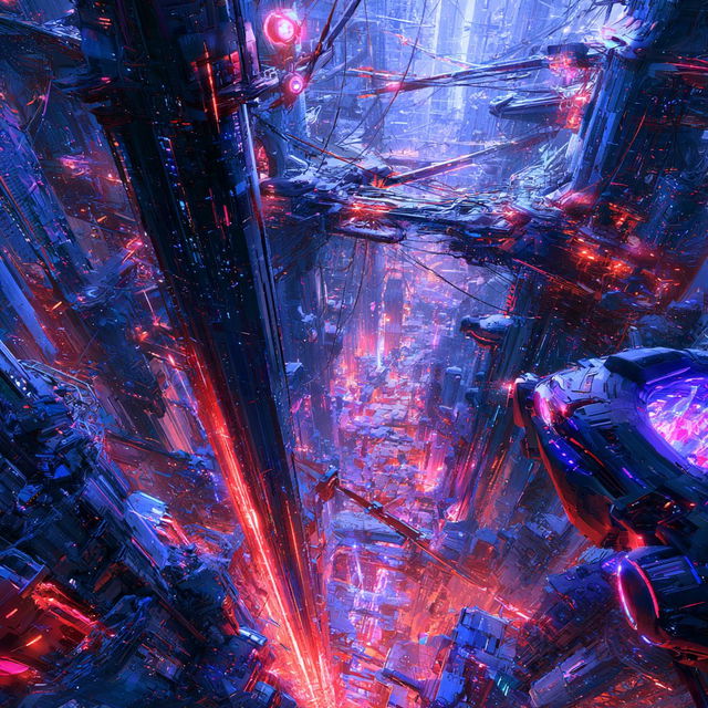 Megacity Anachoresis style, Midjourney V8.2, render 2 of 4