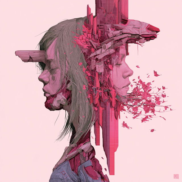 Fractomasonry style, Midjourney V8.2, render 4 of 4