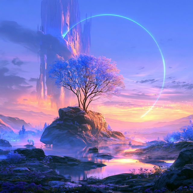 Afterglow Monoliths style, Midjourney V8.2, render 2 of 4