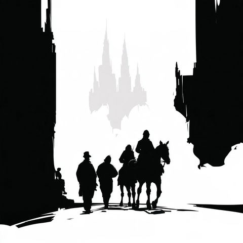 Blackplate Fable style (SREF codes), Midjourney V8.2