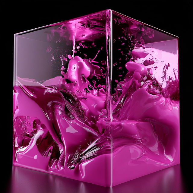 Chromapulp style, Midjourney V8.2, render 4 of 4