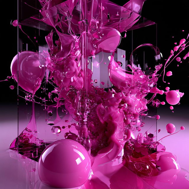 Chromapulp style, Midjourney V8.2, render 3 of 4