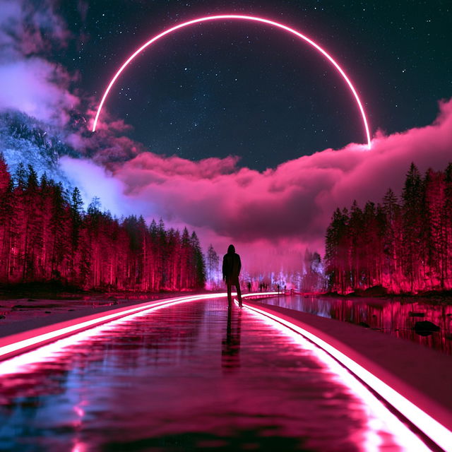 Quinacridone Afterrain style, Midjourney V8.2, render 2 of 4