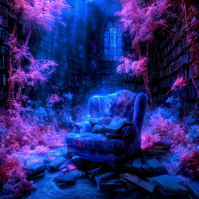 Bioluminochromism style, Midjourney V8.2, render 2 of 4