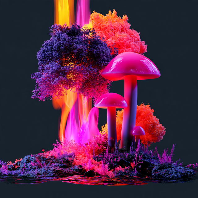 Mycoclastica style, Midjourney V8.2, render 3 of 4