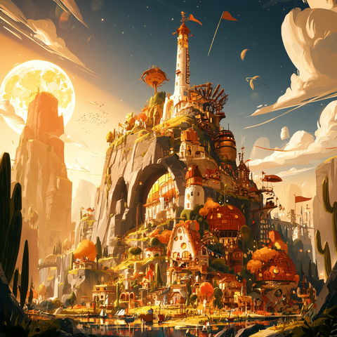 Solmushroom Baroque style (SREF codes), Midjourney V8.2