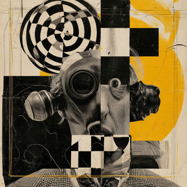 Dada movement style, Midjourney V8.2, render 4 of 4