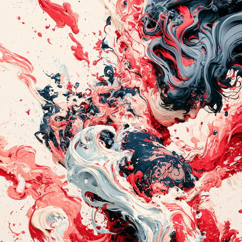 Sangha Marbling style (SREF codes), Midjourney V8.2