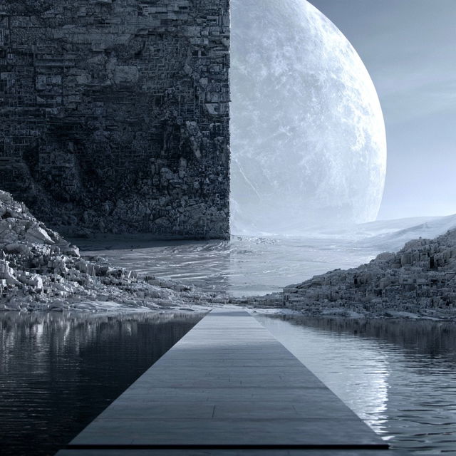 Monolith Compass style, Midjourney V8.2, render 2 of 4