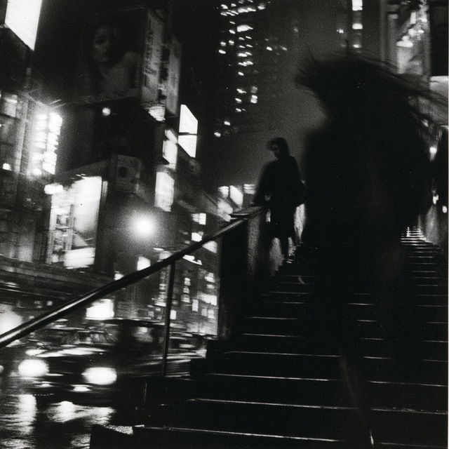 Daido Moriyama style, Midjourney V8.2, render 2 of 4