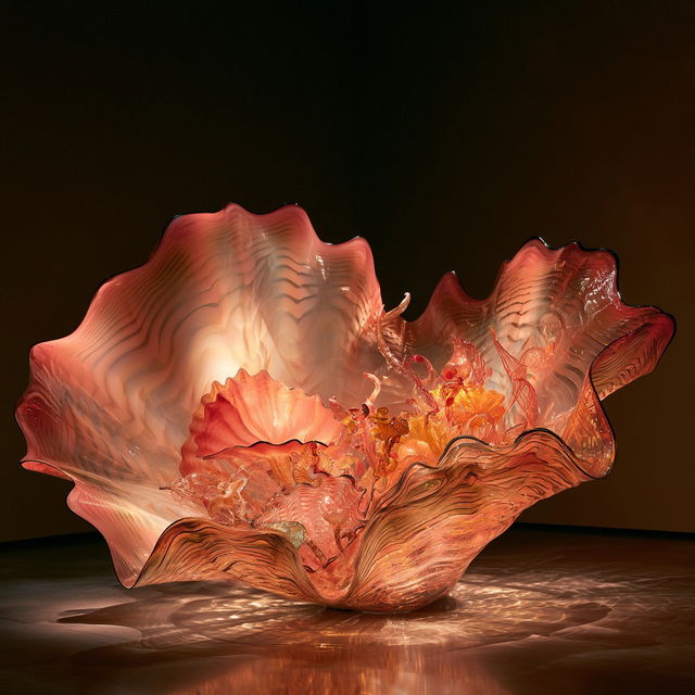 Dale Chihuly style, Midjourney V8.2, render 2 of 4