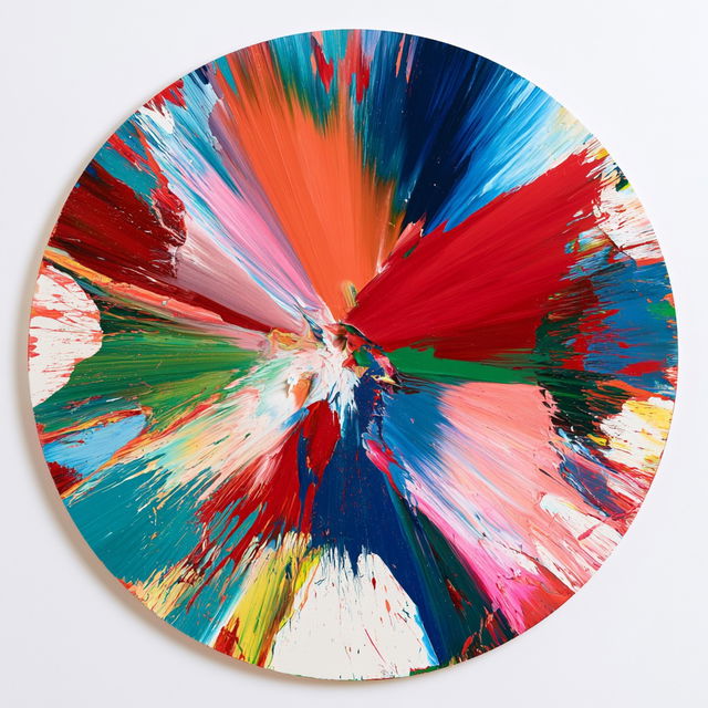 Damien Hirst style, Midjourney V8.2, render 4 of 4