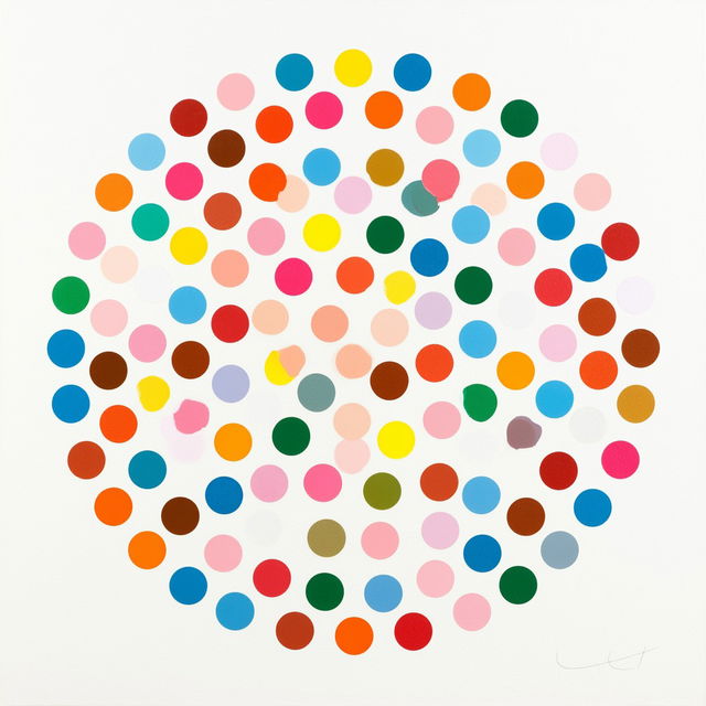 Damien Hirst style, Midjourney V8.2, render 3 of 4