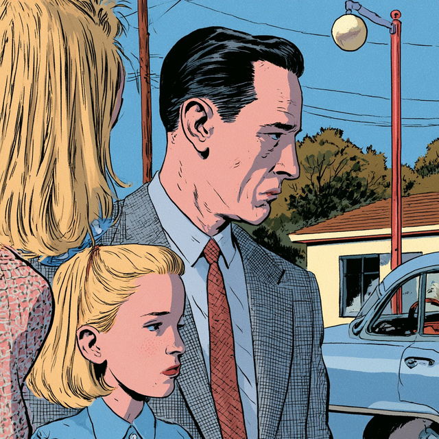 Dan Clowes style, Midjourney V8.2, render 2 of 4