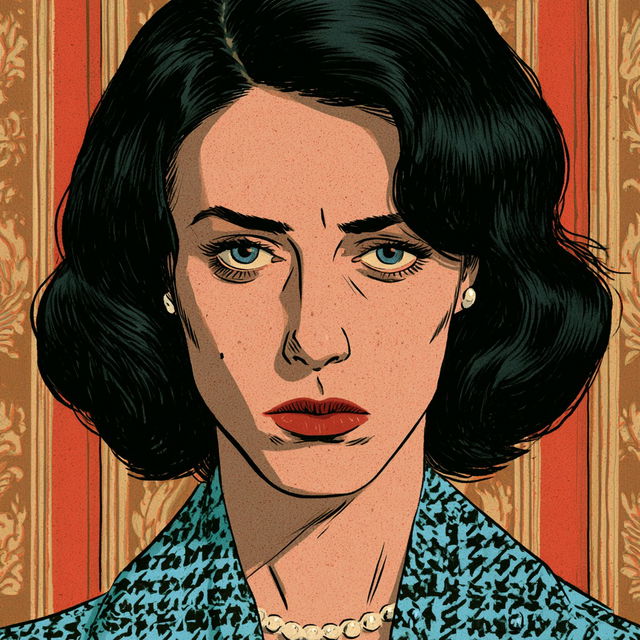 Dan Clowes style, Midjourney V8.2, render 4 of 4