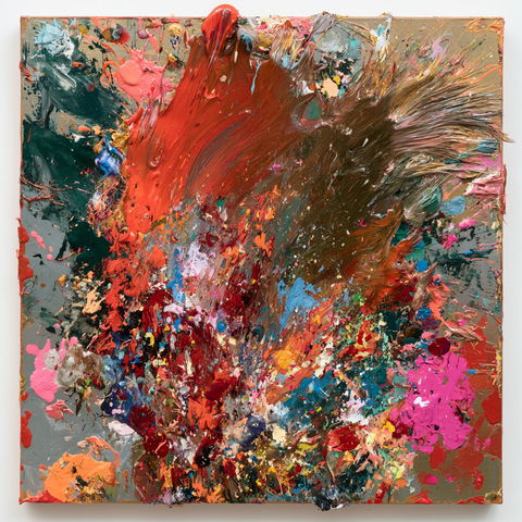 Dan Colen style (Sculptors), Midjourney V8.2