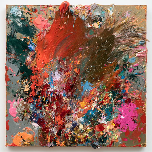Dan Colen style, Midjourney V8.2, render 1 of 4