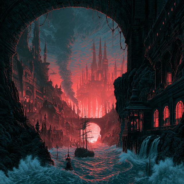 Dan Mumford style, Midjourney V8.2, render 4 of 4