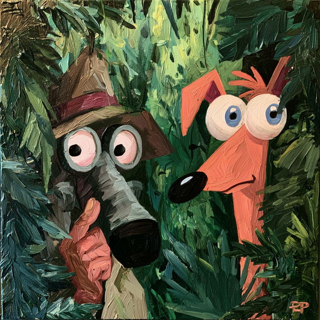 Dan Povenmire style, Midjourney V8.2, render 1 of 4