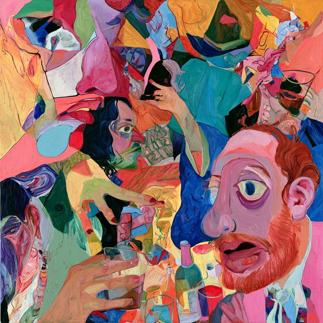 Dana Schutz style, Midjourney V8.2, render 2 of 4