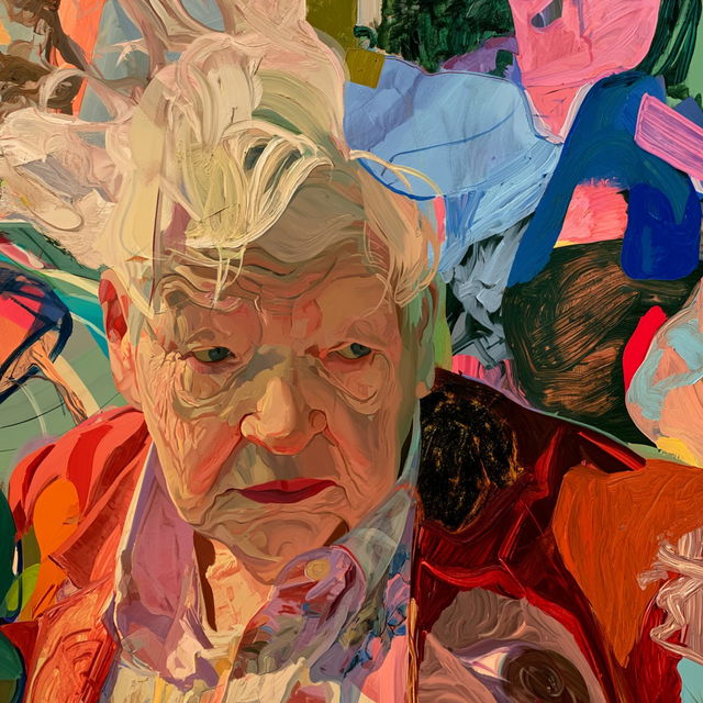 Dana Schutz style, Midjourney V8.2, render 3 of 4