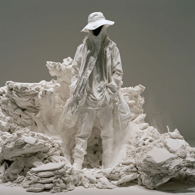 Daniel Arsham style, Midjourney V8.2, render 2 of 4