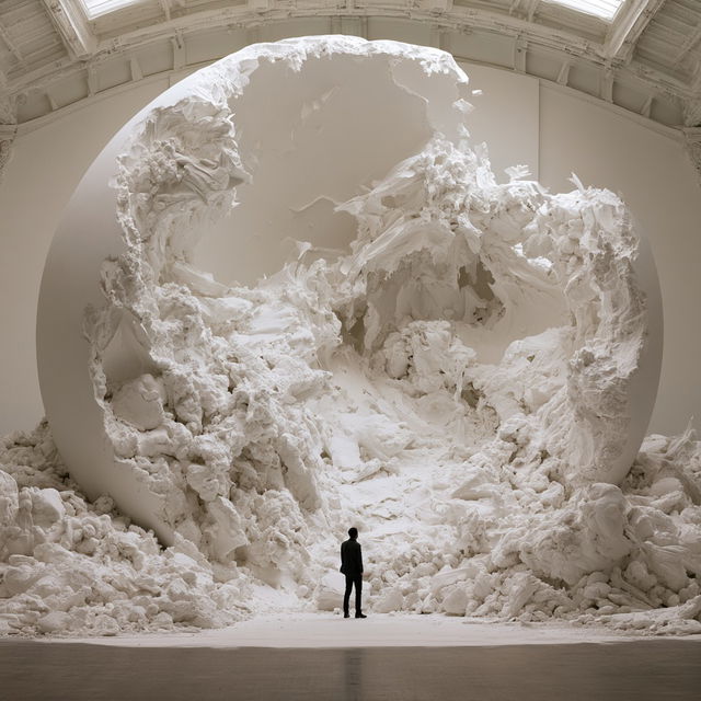 Daniel Arsham style, Midjourney V8.2, render 1 of 4
