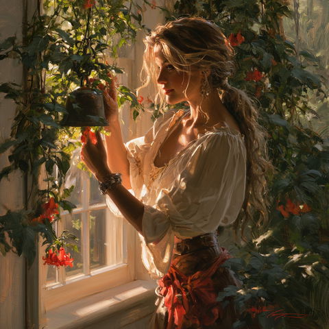 Daniel F. Gerhartz style (Painters), Midjourney V8.2
