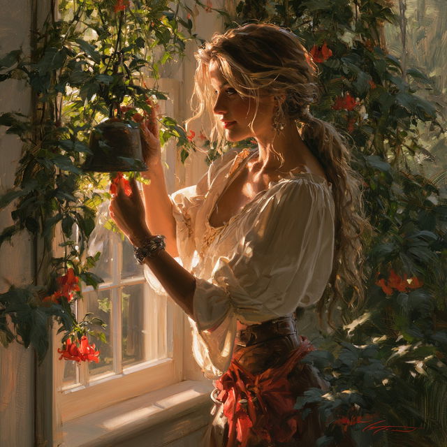 Daniel F. Gerhartz style, Midjourney V8.2, render 1 of 4