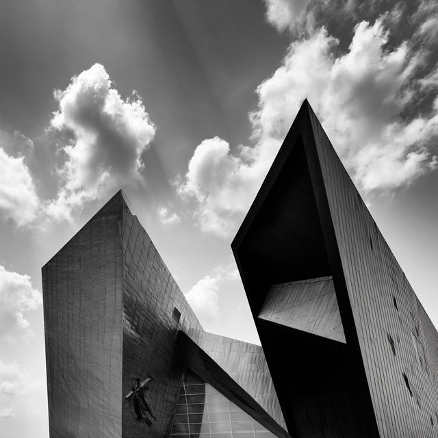 Daniel Libeskind style, Midjourney V8.2, render 2 of 4