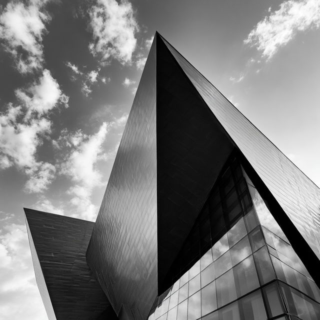 Daniel Libeskind style, Midjourney V8.2, render 3 of 4