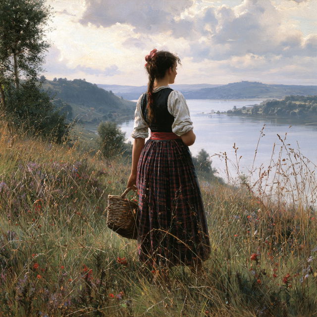 Daniel Ridgway Knight style, Midjourney V8.2, render 3 of 4