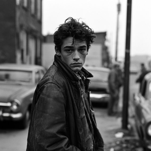 Danny Lyon style, Midjourney V8.2, render 2 of 4
