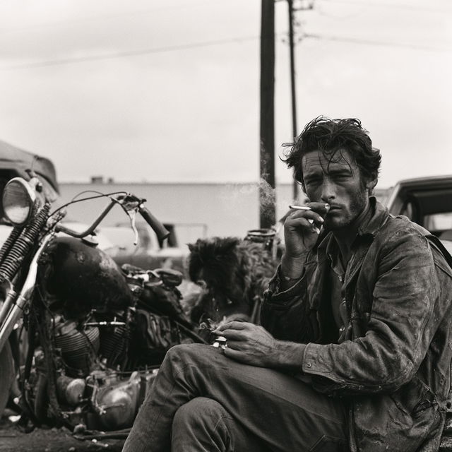 Danny Lyon style, Midjourney V8.2, render 3 of 4