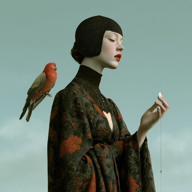 Daria Petrilli style, Midjourney V8.2, render 1 of 4