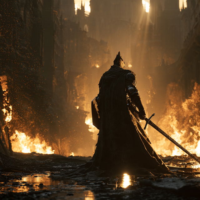 Dark Souls style, Midjourney V8.2, render 3 of 4
