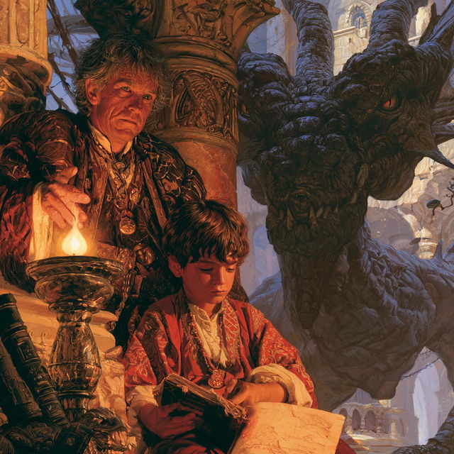 Darrell K. Sweet style, Midjourney V8.2, render 2 of 4