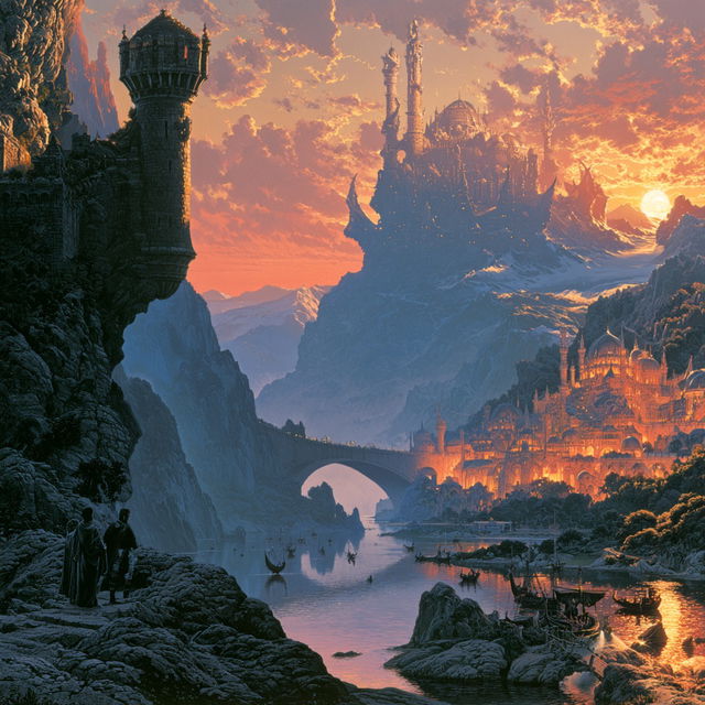 Darrell K. Sweet style, Midjourney V8.2, render 3 of 4