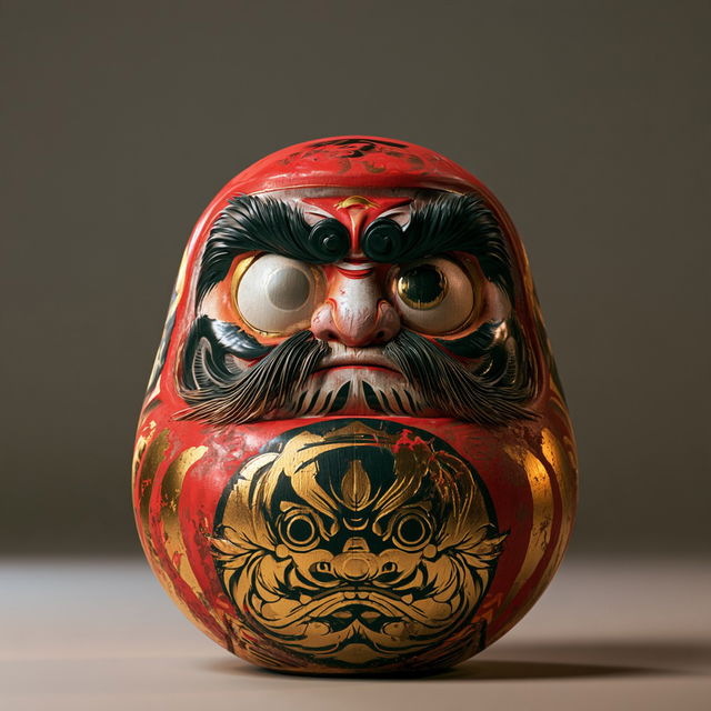 Daruma doll style, Midjourney V8.2, render 2 of 4