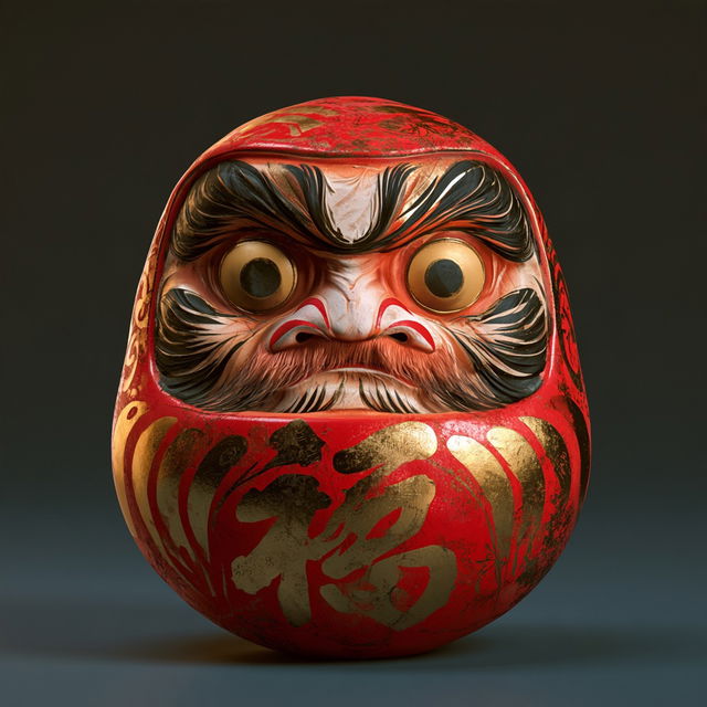 Daruma doll style, Midjourney V8.2, render 1 of 4