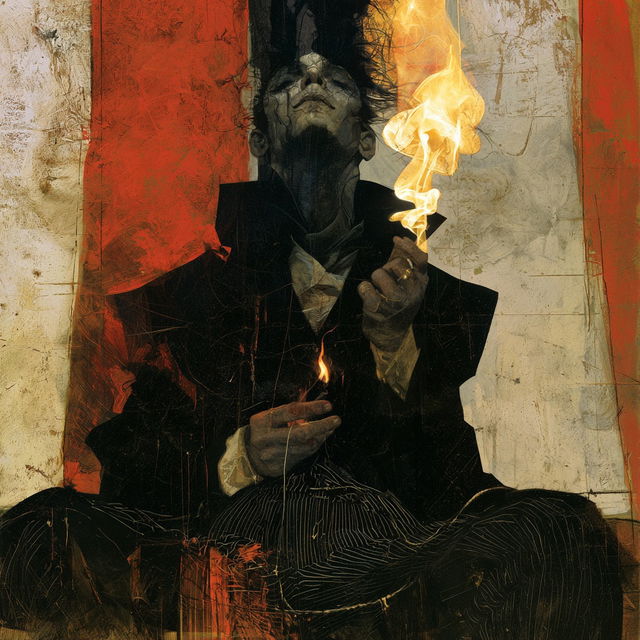 Dave McKean style, Midjourney V8.2, render 2 of 4