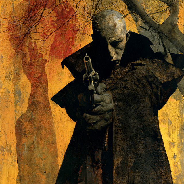 Dave McKean style, Midjourney V8.2, render 1 of 4