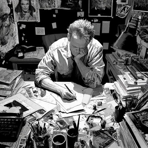 Dave Sim style (Illustrators), Midjourney V8.2