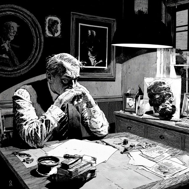 Dave Sim style, Midjourney V8.2, render 4 of 4