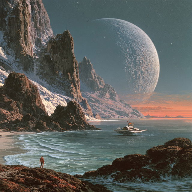 David A. Hardy style, Midjourney V8.2, render 1 of 4