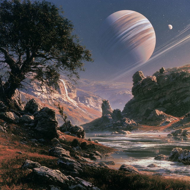 David A. Hardy style, Midjourney V8.2, render 3 of 4