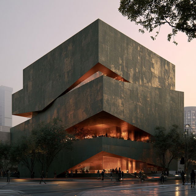 David Adjaye style, Midjourney V8.2, render 2 of 4