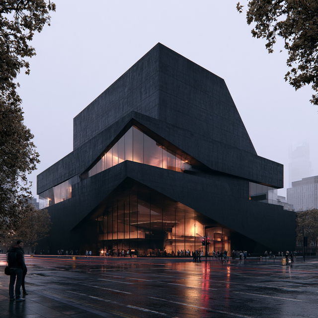 David Adjaye style, Midjourney V8.2, render 4 of 4